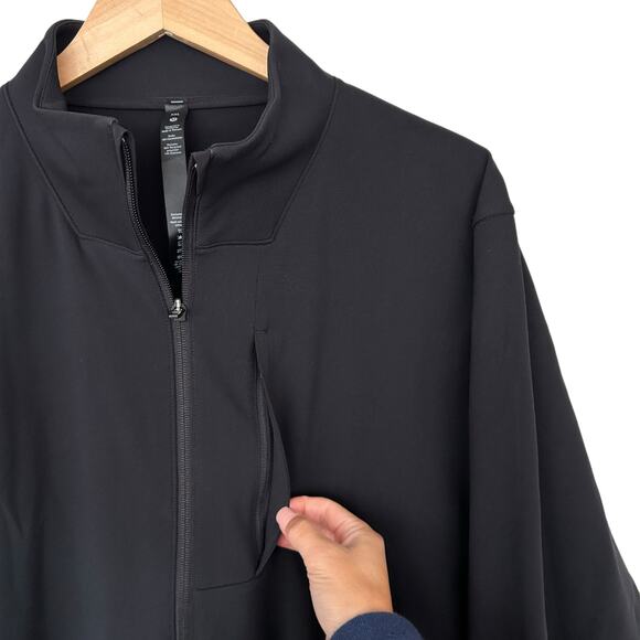 Lululemon Black Sojourn Warpstreme Full Zip Jacket Sz XXL - Picture 2 of 7